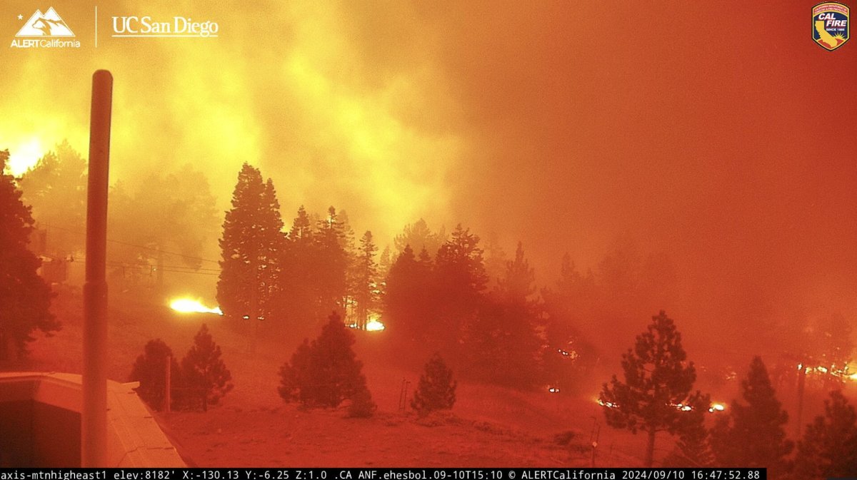 California Ski Resort Engulfed By Acre Wildfire