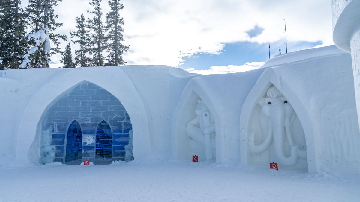 The world's largest mountaintop snow fort is back at Colorado's