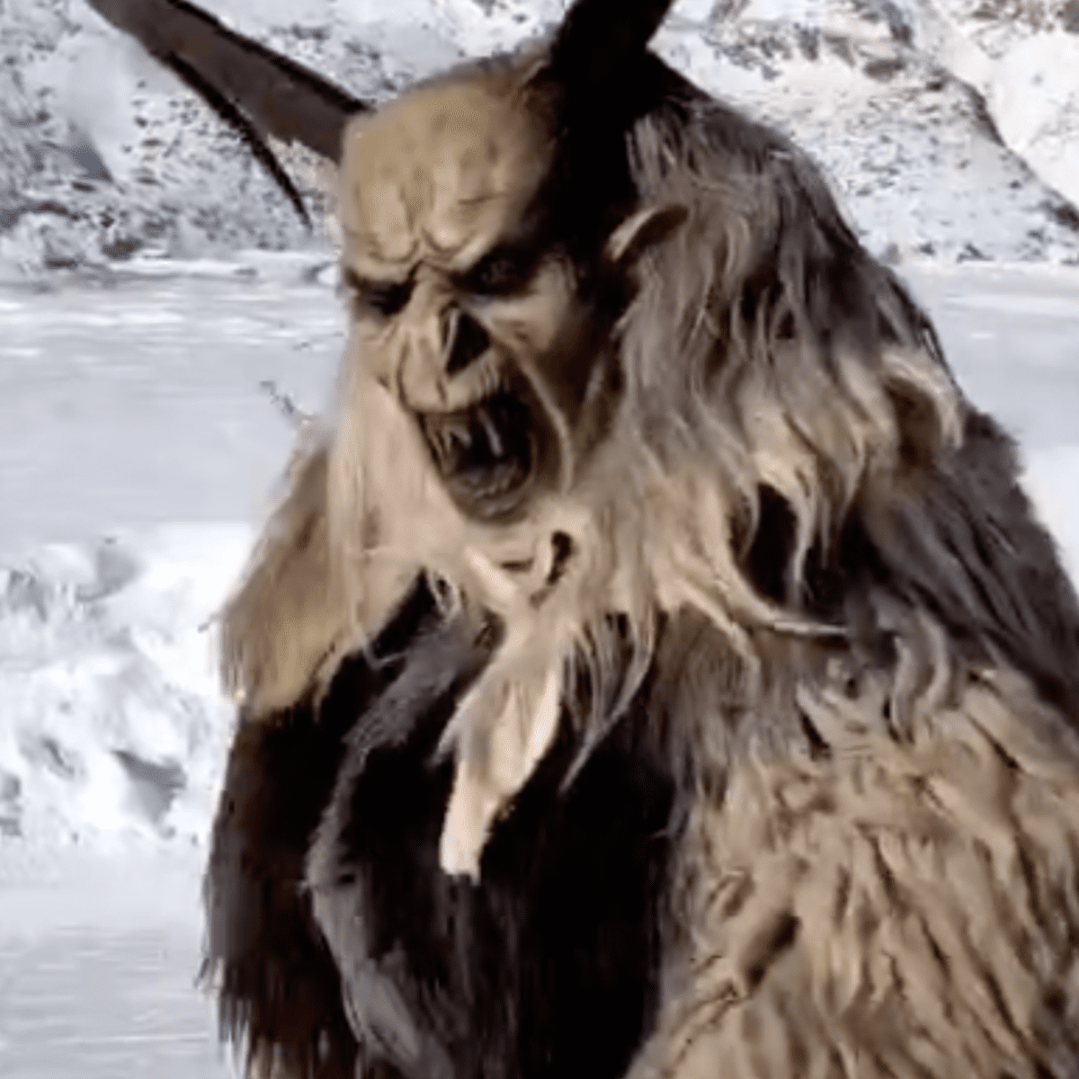 Krampus Terrorizes Unsuspecting Skiers In Odd Video - Powder