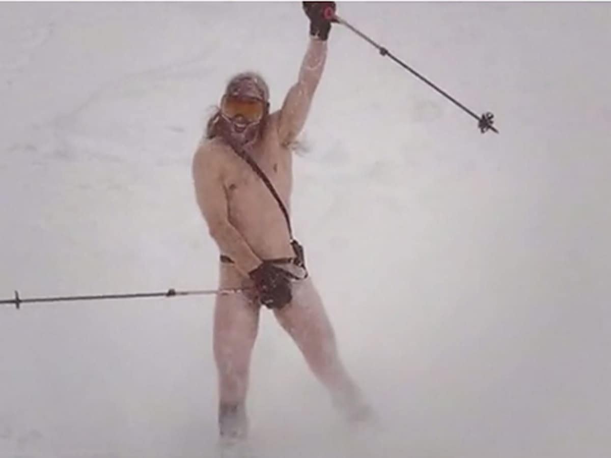 Ski Naked video - Powder