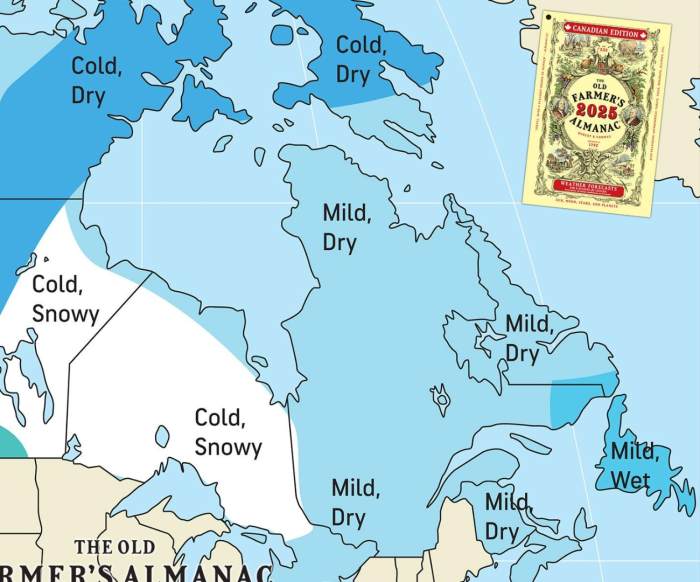 The Old Farmer's Almanac Canada Winter 20242025 Forecast