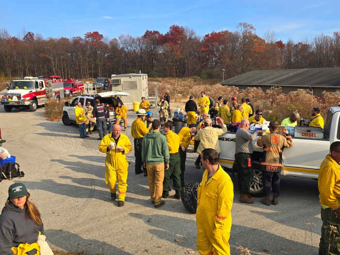 Large Wildfire Burns Near Pennsylvania's Biggest Ski Resort