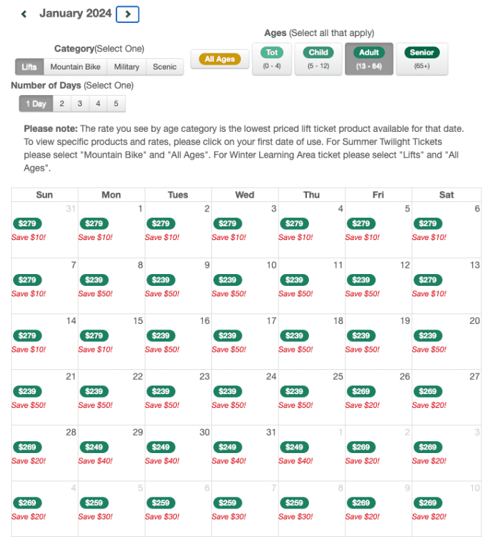 Daily Lift Ticket Prices Inch Closer To 300 At Luxurious Utah Ski Resort   Screenshot 2023 07 17 At 102339 Am 