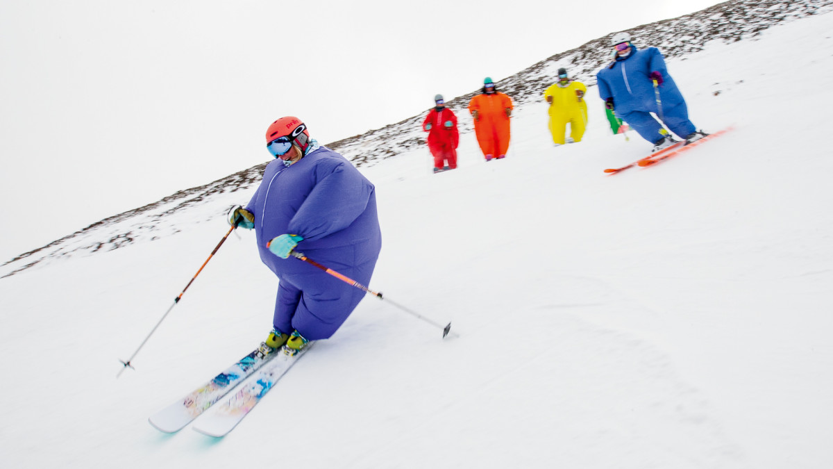 Skiing apparel sales