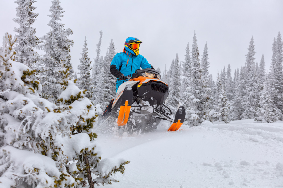 WATCH: Snowmobiler Triggers Massive Avalanche