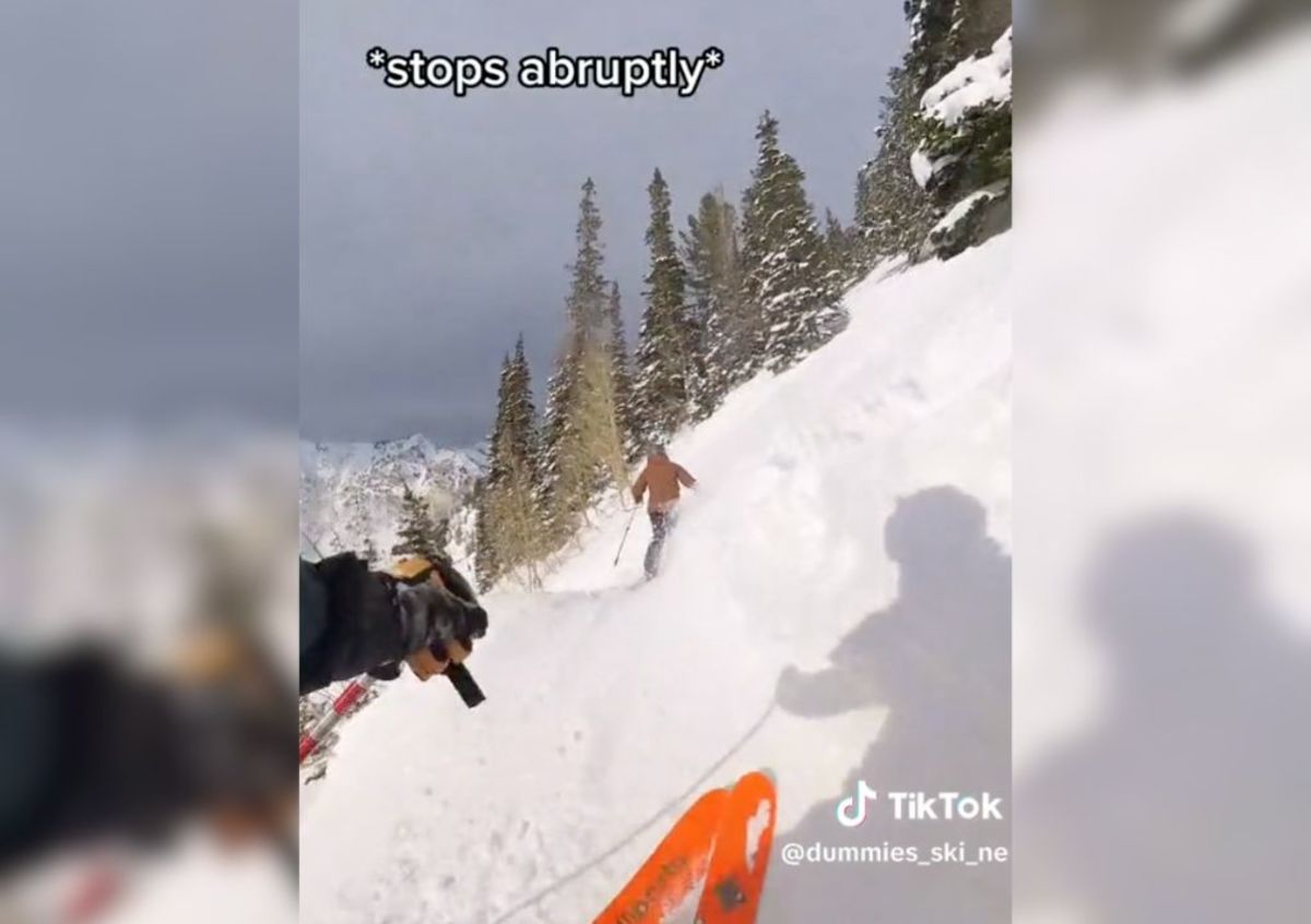 Watch: Skier Breaks Unspoken Rule Much To Fellow Skier's Frustration