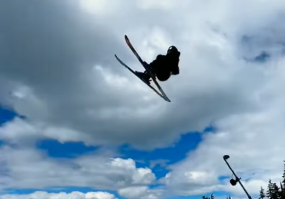 Watch: Skier Gives Quadruple Backflip Attempt Everything He's Got - Powder