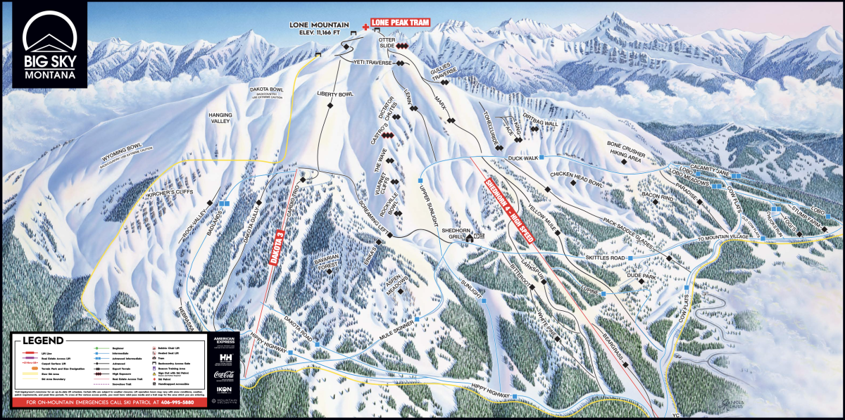 Skiers And Snowboarders Evacuated From Big Sky's Shedhorn Lift