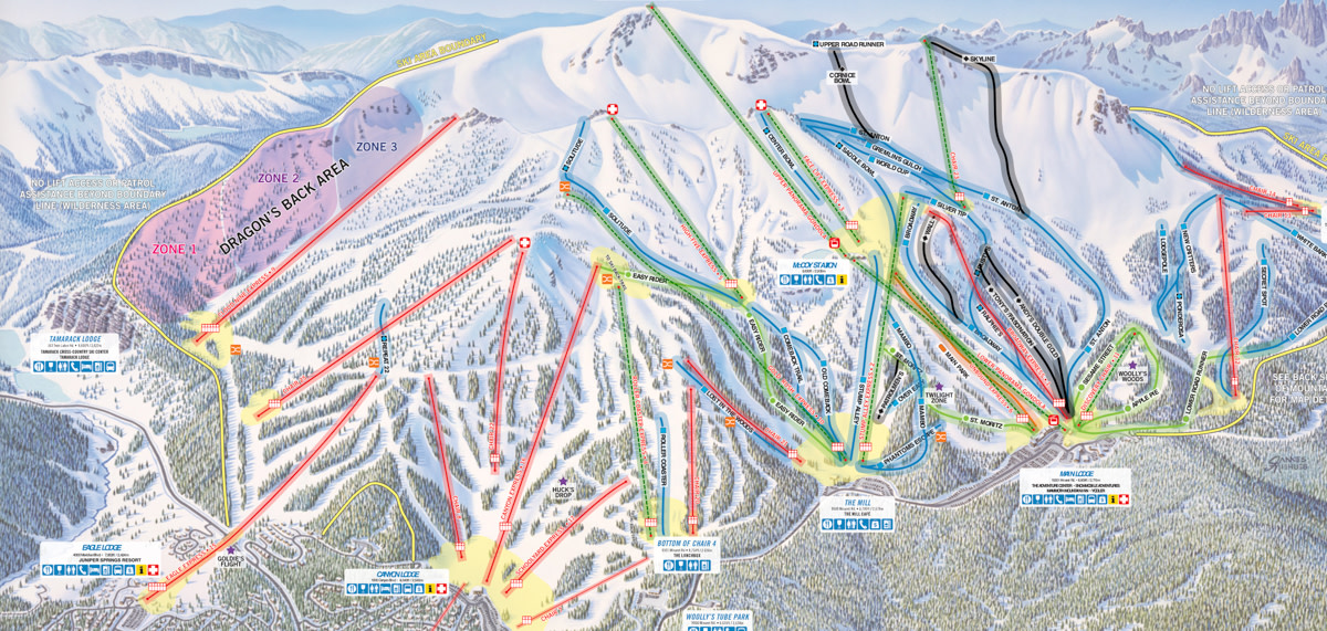Map courtesy of Mammoth Mountain.