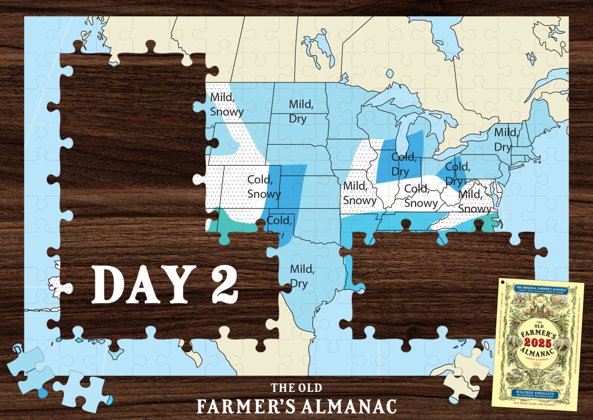 The Old Farmer's Almanac Makes Bold Predictions for Winter 2025 Powder