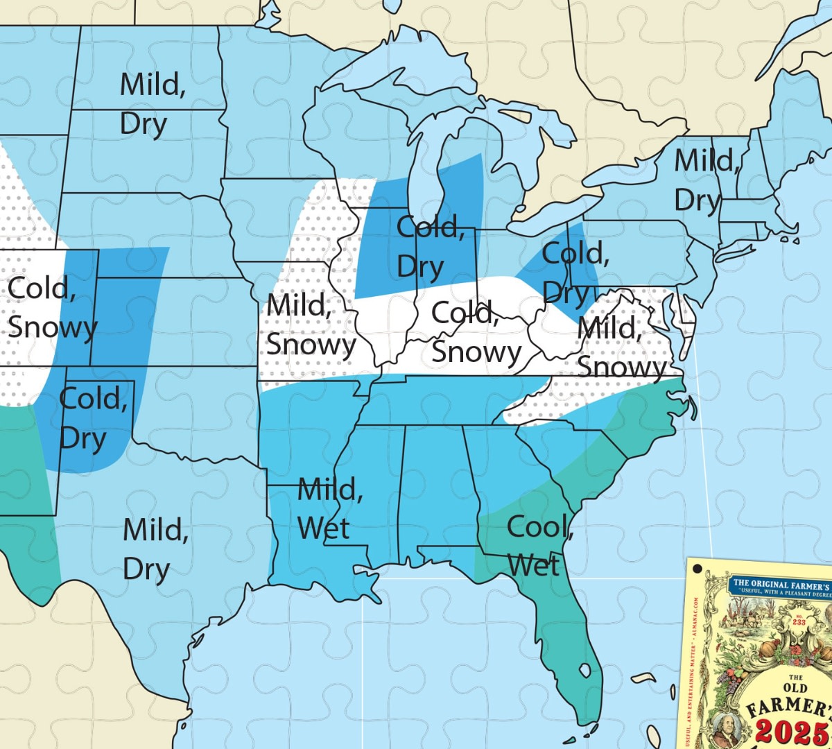 The Old Farmer's Almanac Reveals Full Winter 20242025 Forecast