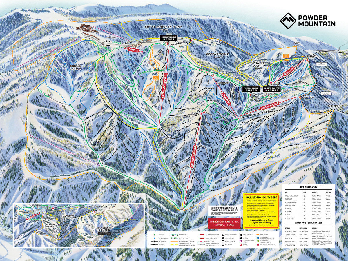 Nation's Largest Ski Resort Unveils New Trail Map