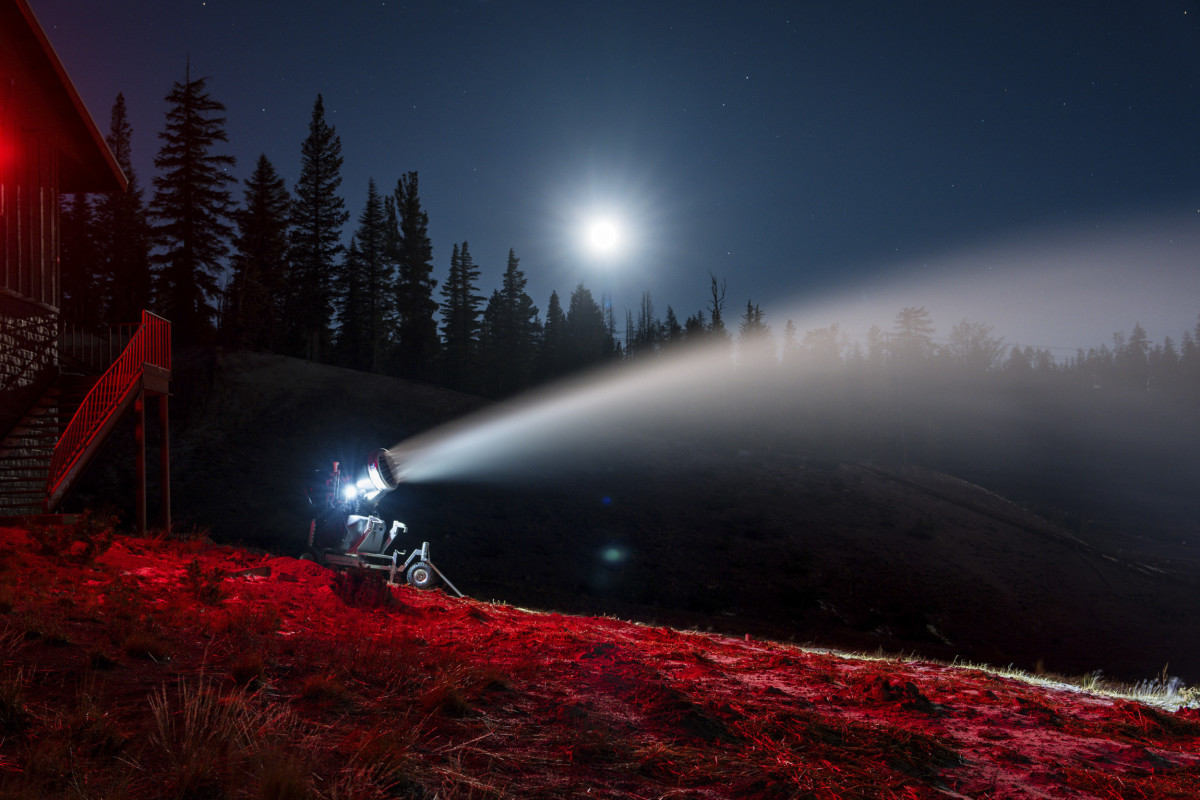 Mammoth Mountain Begins Snowmaking To Prepare For Opening Day