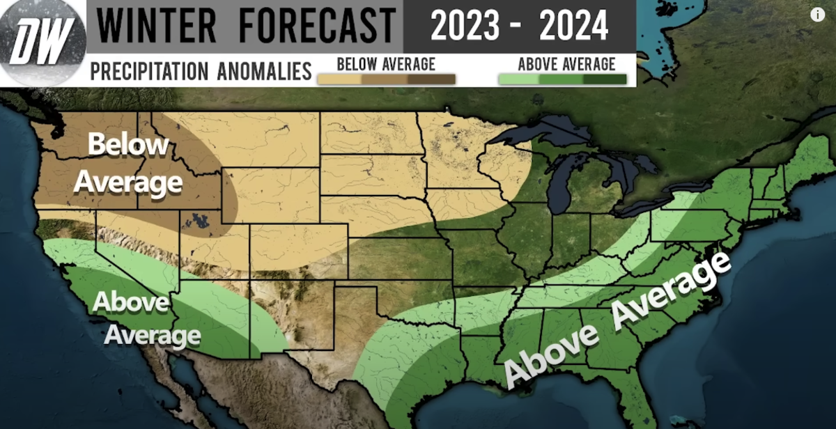 Final El Niño Winter '23/'24 Forecast Bodes Well For Eastern Ski ...