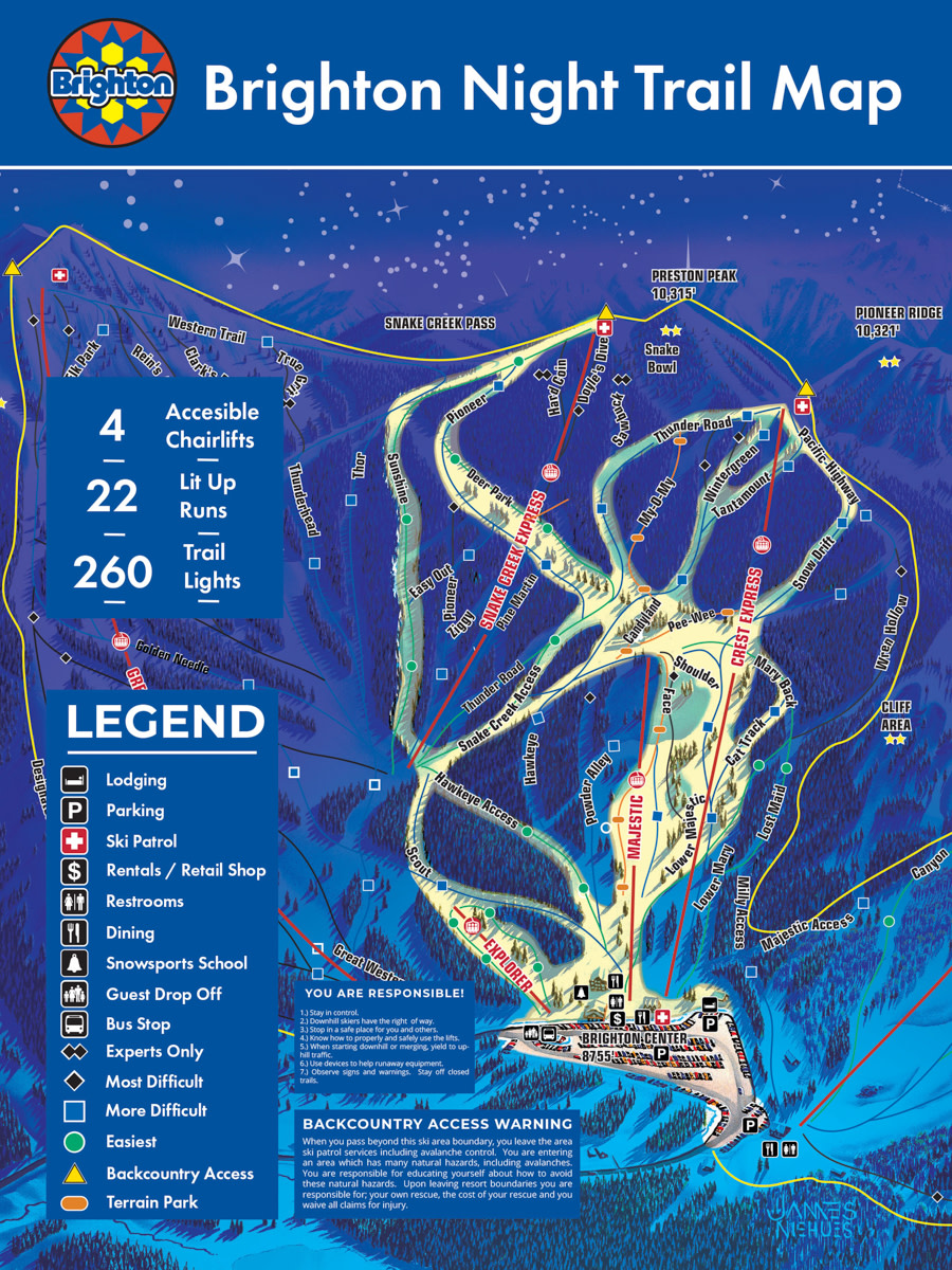 Brighton Resort Announces Opening For Night Skiing Powder