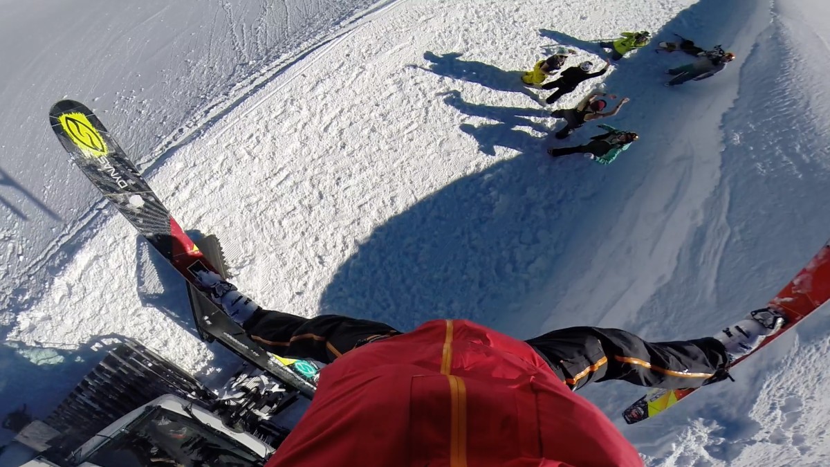 World Record Spread Eagle On Skis - Powder | Julian Carr