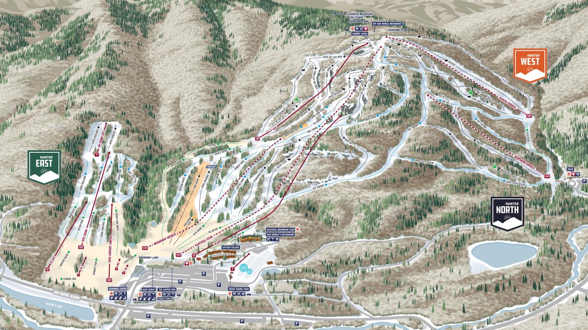 New York Ski Area Reveals Fresh Trail Map